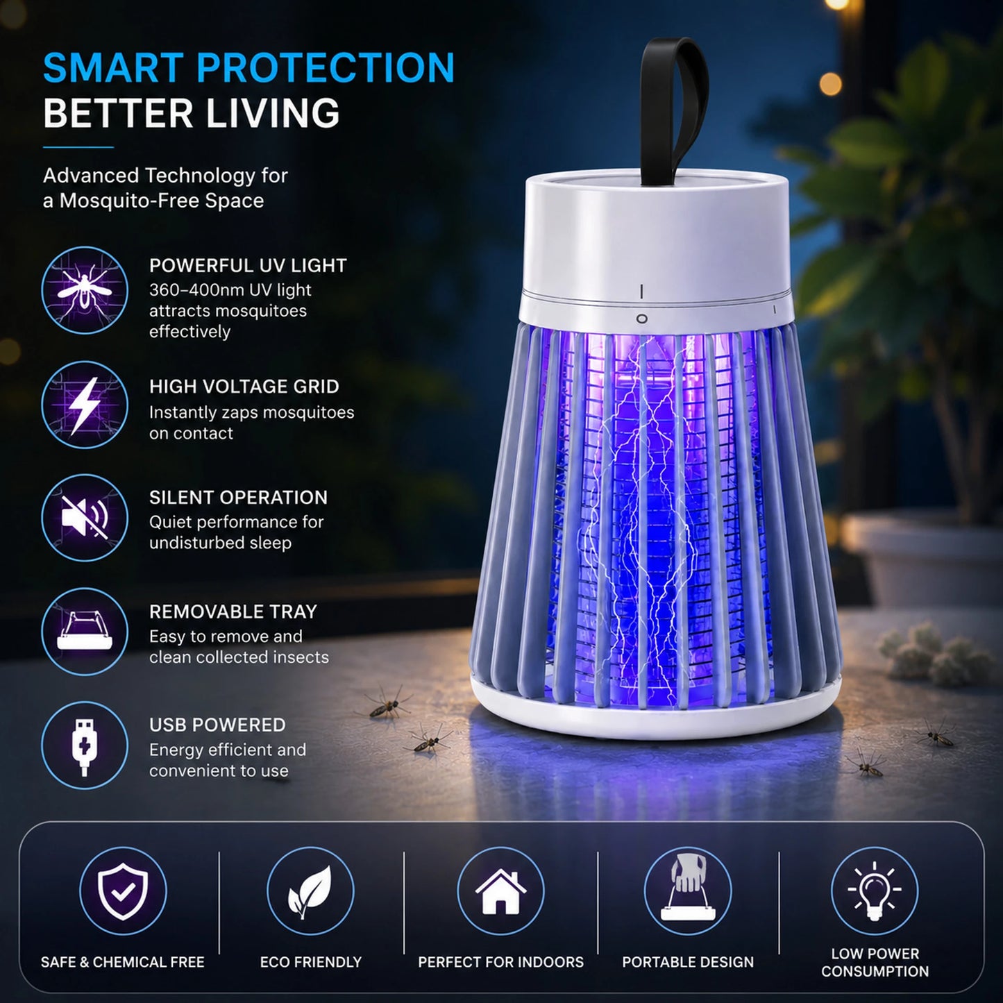 NiteGuard UV Mosquito Trap Lamp